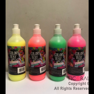 LLUVIA DE PINTURAS COLOR FEST X 500cc c/u X 1